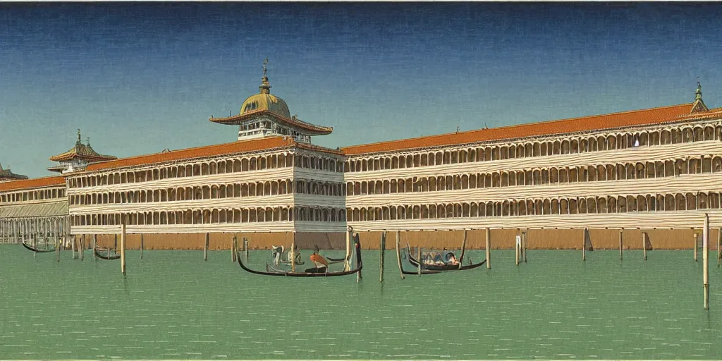 Image similar to The Imperial Palace ,Venice, Kawase Hasui