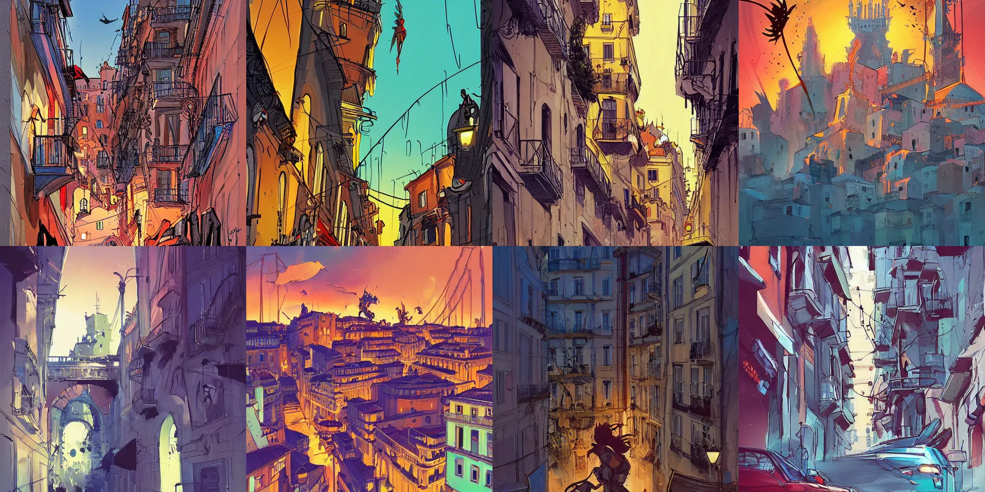 Prompt: pièce de résistance art Greg Tocchini. pièce de résistance art Dave McCaig. The City of Lisbon,soft,light,bright,epic,awesome,digital art