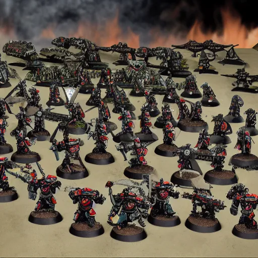 Prompt: warhammer 40k army