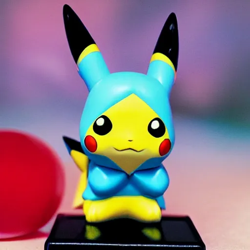 Image similar to pikachu as a funko pop. high fidelity photograph