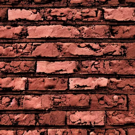 Prompt: an albedo texture of brick wall, flat lighting, top - down photograph