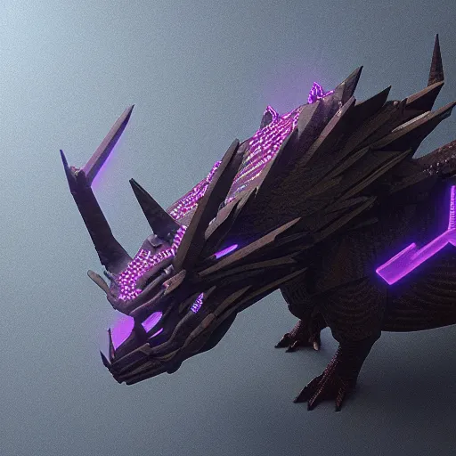 Image similar to the ender dragon without pixels, octane render, 3D