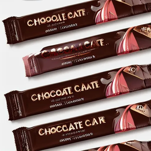 Prompt: chocolate candy bar packaging, 2 0 2 0 s style, very appealing, marketing photo