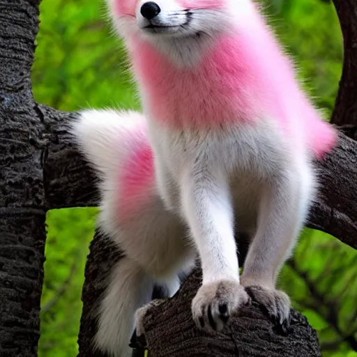 Prompt: pink fox