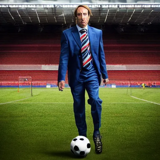 Prompt: photo of Saul Goodman as a soccer player