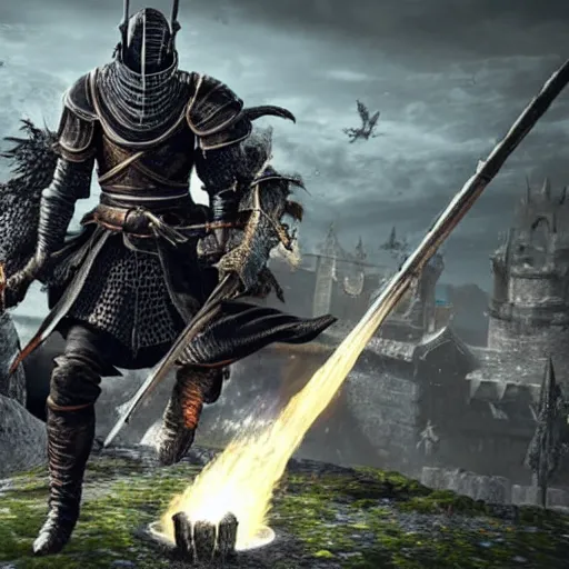 Image similar to dark souls 5, game logo