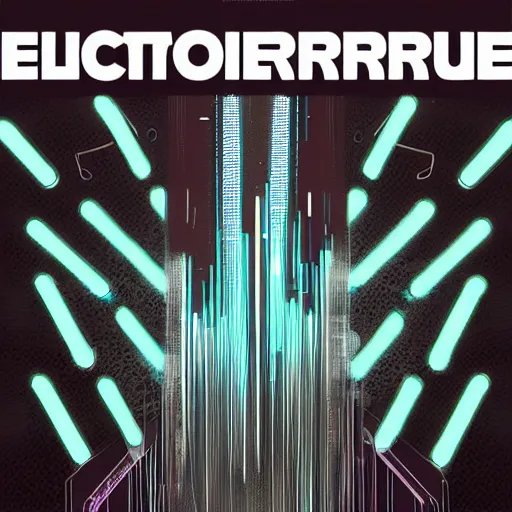 Image similar to album cover for electronic music by The Designer's Republic