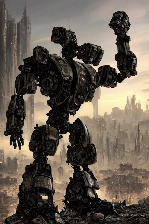 Image similar to a futurecore boxing humanoid mecha in ruin city, bright, by real steel ( 2 0 1 1 ), eve venture, raymond swanland, cryengine, post apocalyptic, mechanical structure, unreal engine 5, camouflage scheme, sharp focus, 8 k realistic, hyper detailed, bright, background by greg rutkowski, ray tracing, realistic shaded, smooth face