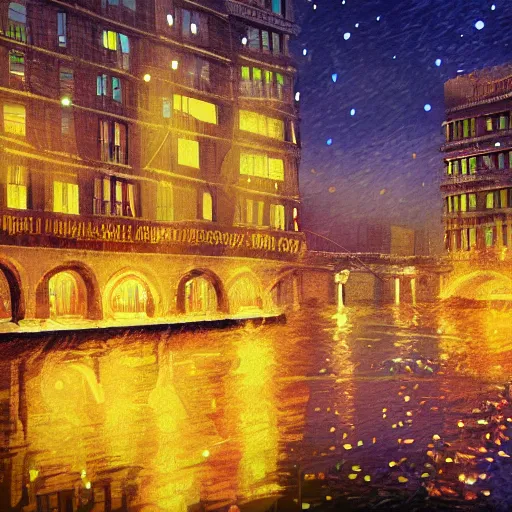 Image similar to city of light, digital art