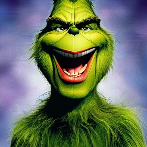 Image similar to The Grinch is The Incredible Hulk