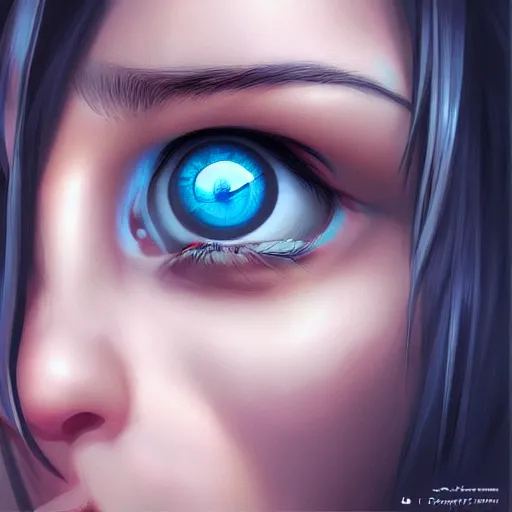 Image similar to Big Brother is watching you, artwork by artgerm