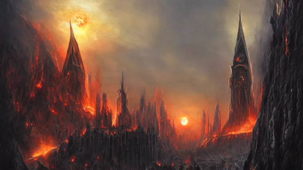 Barad-dûr: the Dark Tower/eye of Sauron From Lord of the Rings 