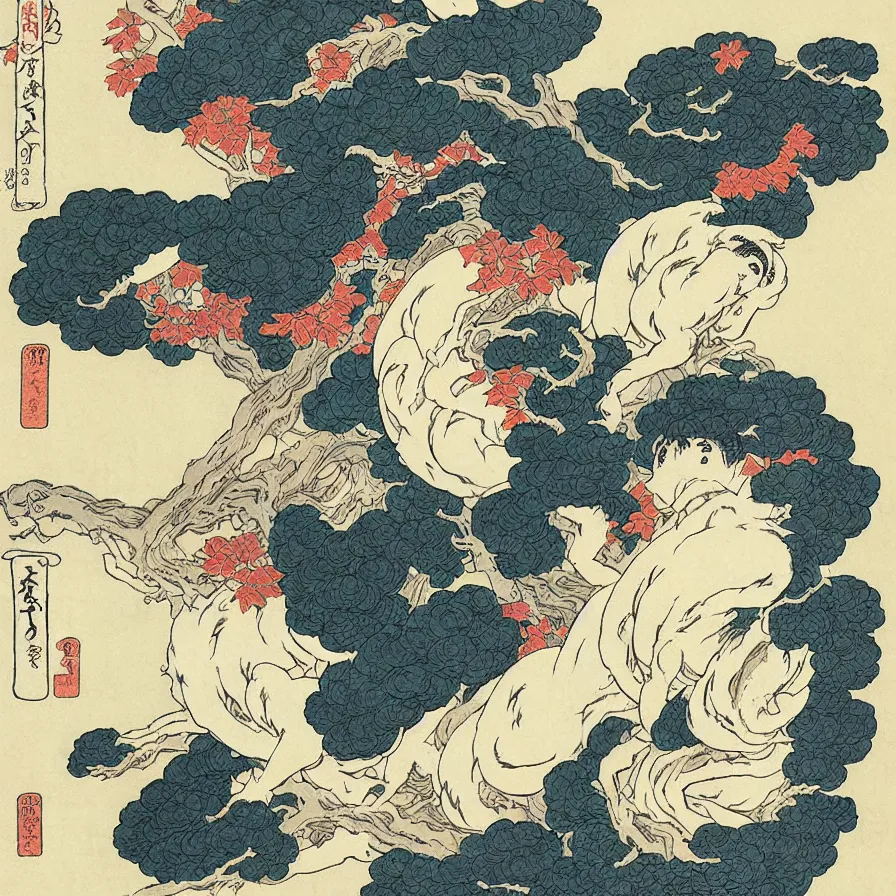 Prompt: surnatural, by katsushika hokusai
