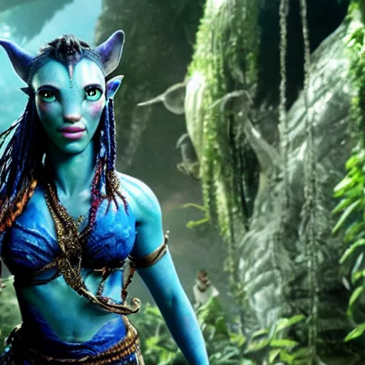 Prompt: Scarlett Johansson in the movie avatar