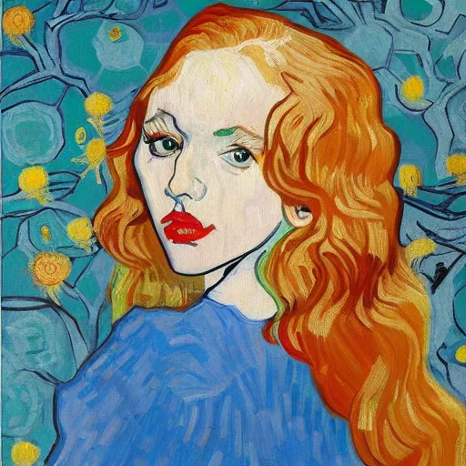 Image similar to lexi belle painting by van gogh