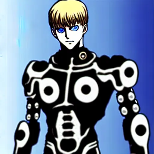 Image similar to genos cyborg real photo