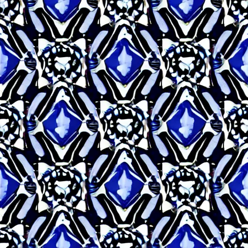 Prompt: a mystical pattern out of stars, the moon and the sun, border pattern, seamless pattern, dark blue and white