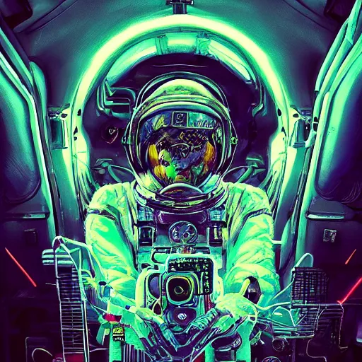 Image similar to portrait of a squid monster astronaut. full body portrait, intricate abstract. cyberpunk, intricate artwork. neon eyes, by Tooth Wu, wlop, beeple. octane render, trending on artstation, greg rutkowski very coherent symmetrical artwork. cinematic, hyper realism, high detail, octane render, 8k, minimalistic, hyperrealistic surrealism, award winning masterpiece with incredible details, a surreal vaporwave liminal space, highly detailed, trending on ArtStation