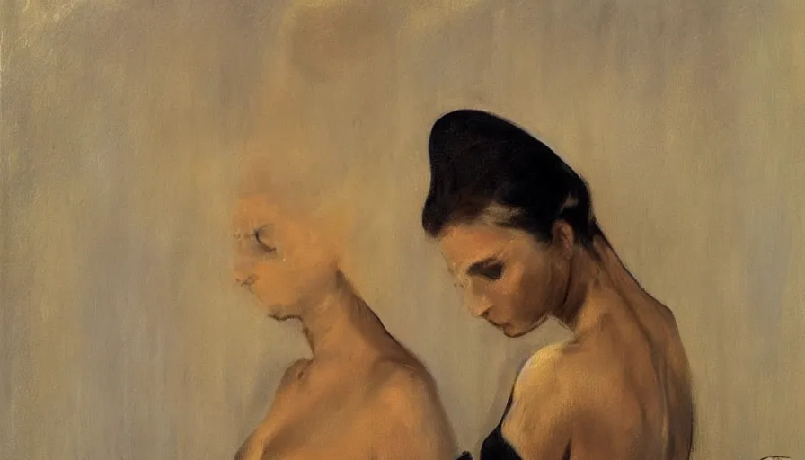 Image similar to painting by borremans, mata hari, detailed, stunning