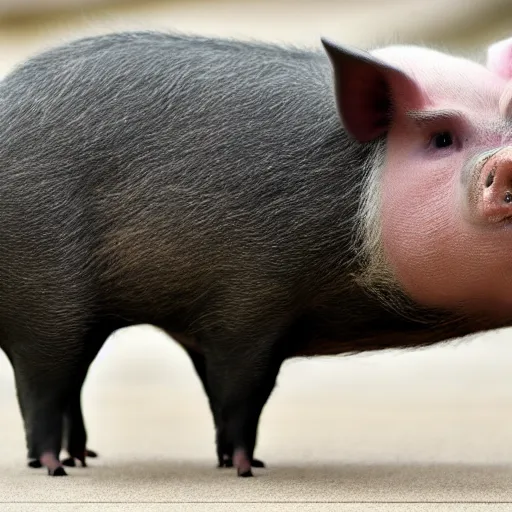 Image similar to scott morrison pig hybrid man boar creature