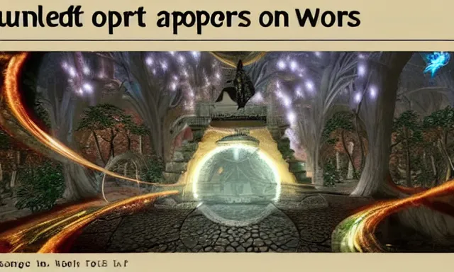 Prompt: thousands of magic portals open to new worlds