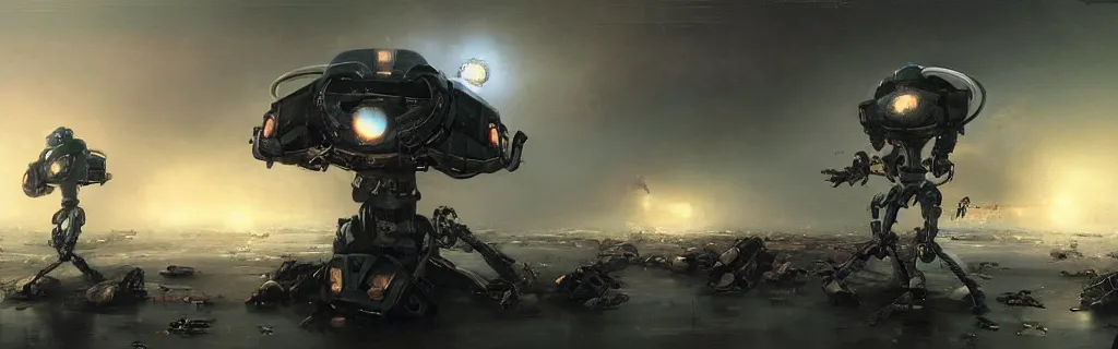 Image similar to the year robots will take over humanity, created by Raymond Swanland