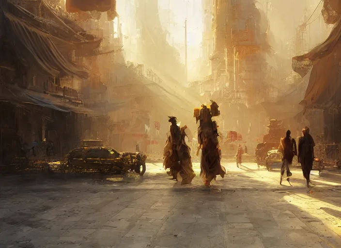 Prompt: the rich golden house and poor people around volumetric lighting, digital painting, highly detailed, artstation, sharp focus, illustration, concept art, ruan jia, steve mccurry, amazing composition