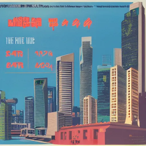 Image similar to a 1 9 9 0 s singaporean poster