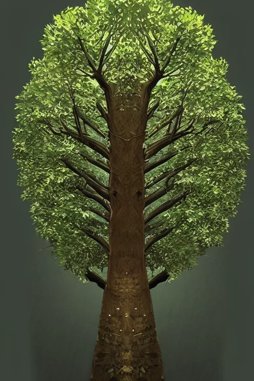 Prompt: a tree, gta v cover art, intricate, elegant, highly detailed, smooth, sharp focus, artstation