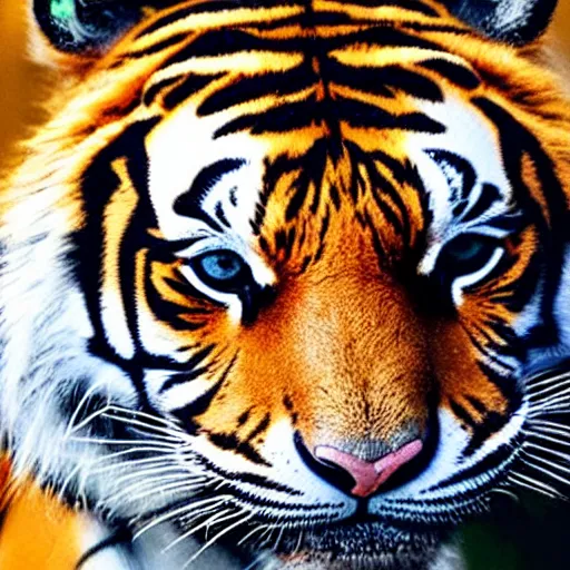 Image similar to a tiger wearing a vr headset