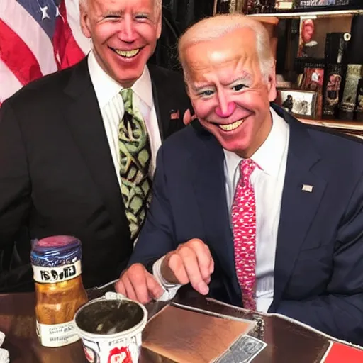 Image similar to juggalo ICP Joe Biden