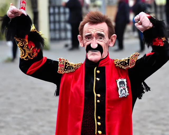 Image similar to Barry Chuckle's horrendously unlucky first day as a matador