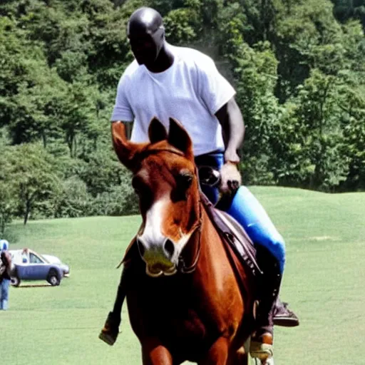 Image similar to michael jordan horseback riding