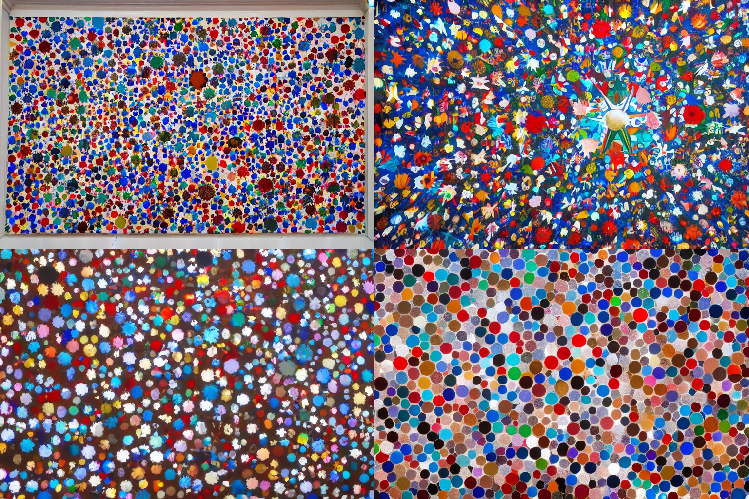 Prompt: Damien Hirst art installation titled America, 4K photo