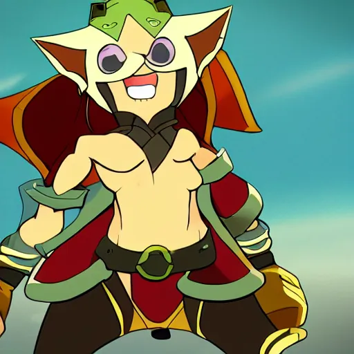 Image similar to a character from the wakfu cartoons