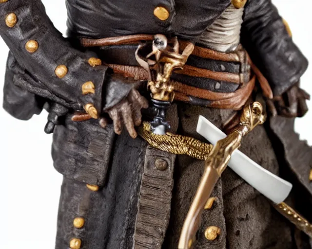 Image similar to close up of highly detailed pvc figure of 2 1 savage from pirates of the caribbean dslr photo