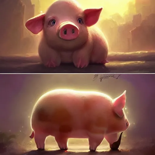 Prompt: a cute stuffed animal pig is the news host on nbc. Detailed digital art by greg rutkowski, Thomas kinkade, Keith Parkinson, Marc Simonetti, artstation, so cute, cgsociety, 8k, HD