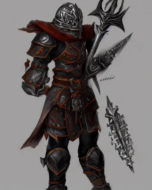 Image similar to fantasy warrior in full armor, simple, smooth, rough sketch, plain, extremely clean, uncluttered, basic, trending on artstation,