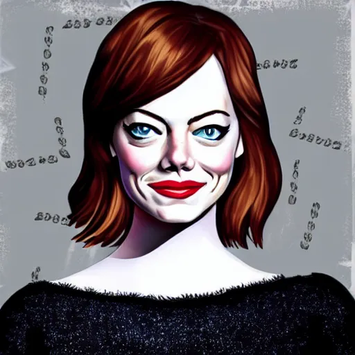 Image similar to emma stone in the style of sailor moon