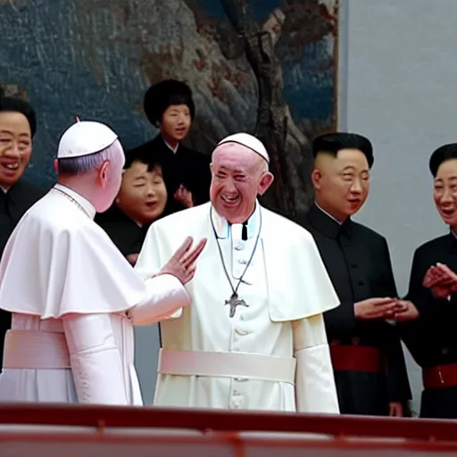 Image similar to north korean pope francis,