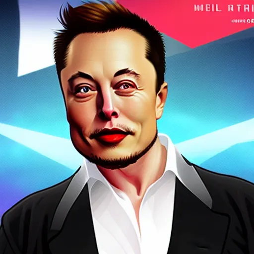 Image similar to Elon Musk as a character from Overwatch