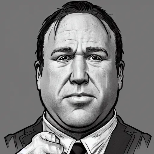 Image similar to Alex Jones appears as Shrek, digital painting, 4k, anime key visual, artstation, kuvshinov ilya