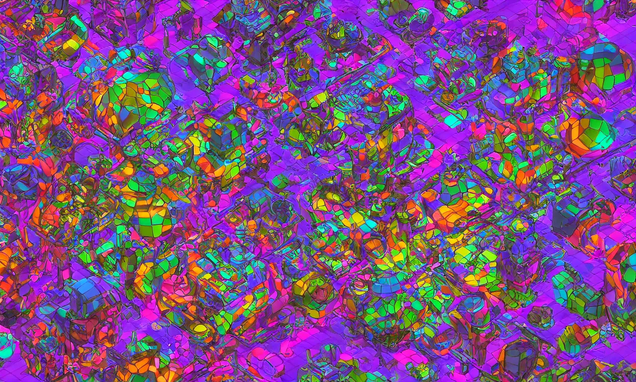 Image similar to reflexion cyberpunk voronoi engine laboratory 3 d volume kaleidoscope digital stylized concept substance liquid, by carl warner and jim woodring, trending on artstation : 1. 5, sweet joy harmony color scheme depth fog overlay multiply photoshop layer