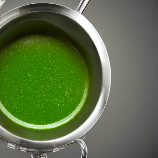 Image similar to brewing universe soup, green steam rising from soup