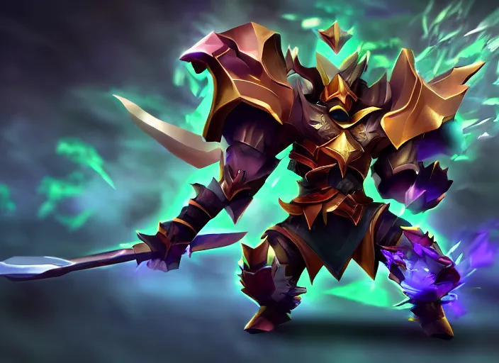 Prompt: champion splashart of champion made out of sharp focus