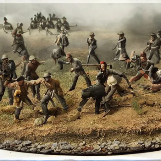 Image similar to civil war diorama