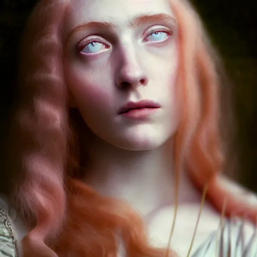 Image similar to photographic portrait of a stunningly beautiful english renaissance female in soft dreamy light at sunset, beside the sea, art nouveau, soft focus, contemporary fashion shoot, in a denis villeneuve and tim burton movie, by edward robert hughes, annie leibovitz and steve mccurry, david lazar, jimmy nelsson, extremely detailed, breathtaking, hyperrealistic, perfect face, octane render