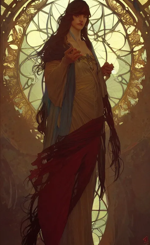 Image similar to the personification of judaism, highly detailed, digital painting, artstation, concept art, sharp focus, illustration, art by greg rutkowski and alphonse mucha