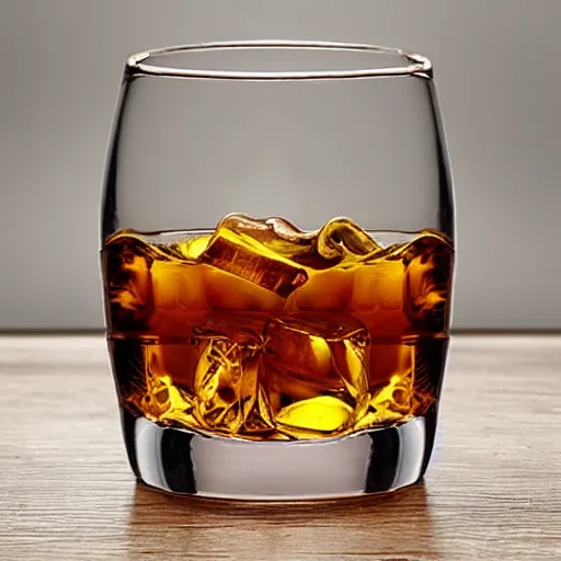 Prompt: whiskey glass