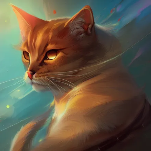 Prompt: portrait of a god cat, digital art, ross tran, artstation, 4 k, 8 k, high detailed